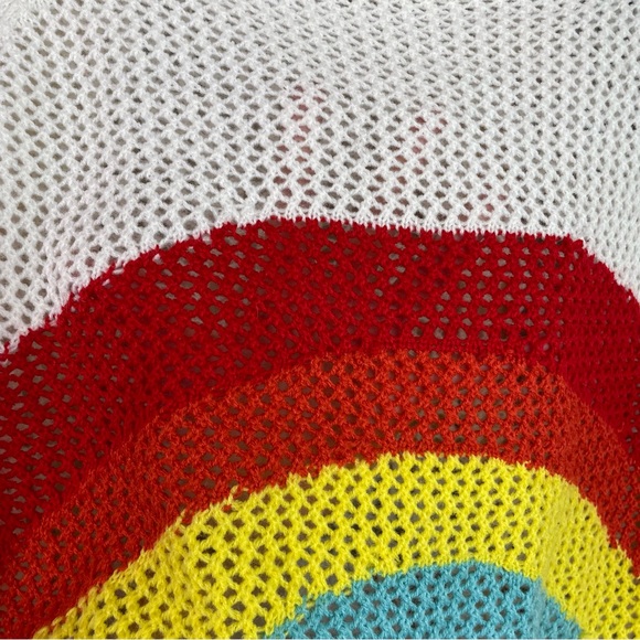 Runway 7 Knit Cropped Fringe Sweater Top - Picture 5 of 8